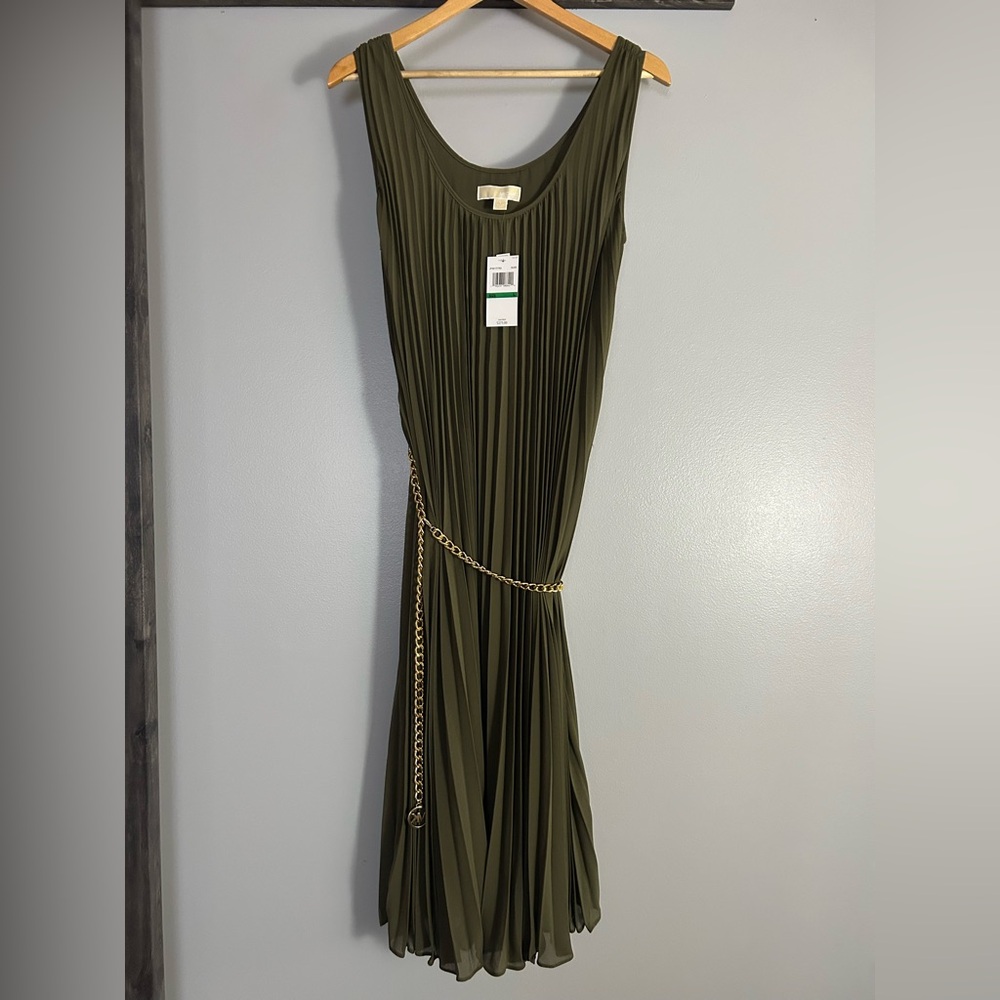 Michael Kors Dress 
Size Large   
Color Olive green